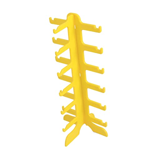 Cabilock 6-layer Plastic Eyeglass Holders Stand for Nightstand Glasses Display Rack Sunglasses Holder Organizer Storage Rack