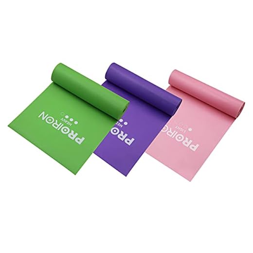 PROIRON Bandas Elasticas Fitness sin Látex Resistencia Bandas de Ejercicios para Pilates Yoga Entrenamiento de Fuerza, Crossfit, Mujer y Hombre en el Hogar Entrenamiento de Fuerza 1.5m/2m