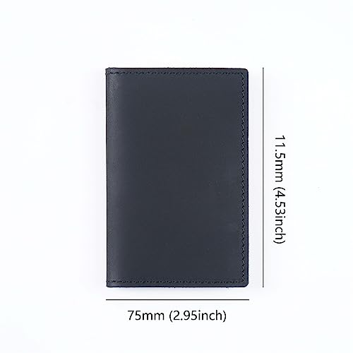 Handmade 100% Leather Bifold Wallet with Card Holder, Minimalist Design, Thin & Slim, Great for Gift2