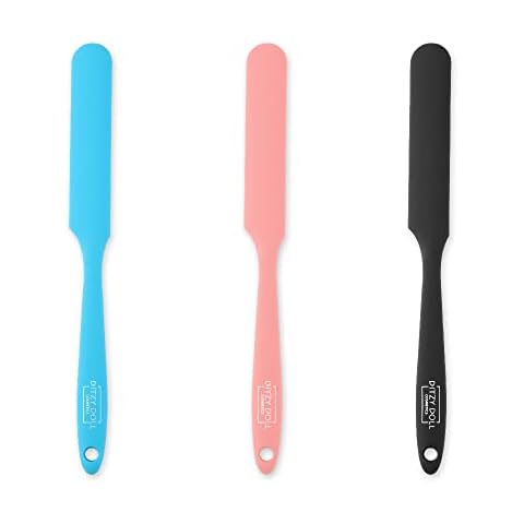 DITZY DOLL 3 Pack Wax SPATULAS - Non Stick Waxing Hair Removal Salon Home Scraper Reusable Craft Sticks Silicone Large Cover