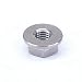 Sorekarain 4 PCS M8 Pitch 1.25mm Ti GR5 Titanium Alloy Flange Hex Nuts for Motorcycle Modification
