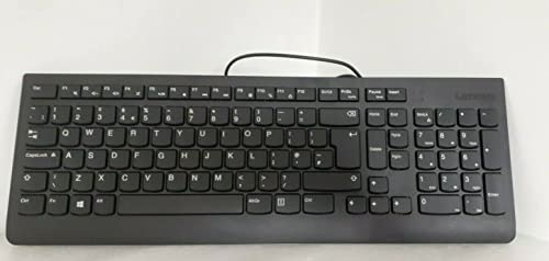 Lenovo 300 Usb Keyboard, Wired, Adjustable Tilt, Ergonomic, Windows 7/8/10, Gx30M39655, Black #TOP4