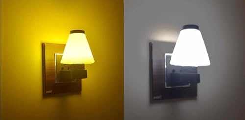 Image of GURUSOAMI Small lamp Type 2 Pin Night Lamp 0.5 Watt Plug & Play Bulb for Bedroom, Living Room, Zero Watt Light Direct Socket use for Night (Yellow /White, 2, Count)