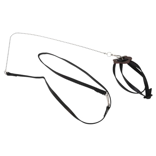 COLLBATH Reptile Leash Turtle Training Lead Black Harness Pet Carrier Harness for