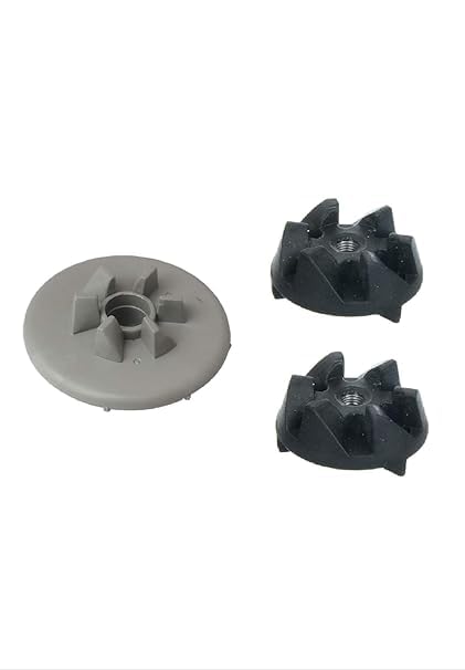 Sutaible for- Indian National Motor 1 pc-& Jar Coupler2 pc Set for “Panasonic/National Panasonic” Mixer Grinders “Oval Hole” (Plastic, Rubber),Black