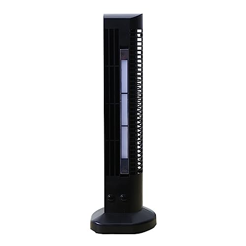 Image of JytxhgzrVZ Fans & Cooling Tower Fan Portable, 3 Adjustable Speeds, Ultra- Quiet Cooling and Powerful Bladeless Desk Fan Oscillating,Suitable for Bedroom, Living Room Indoors and Outdoors (Black)