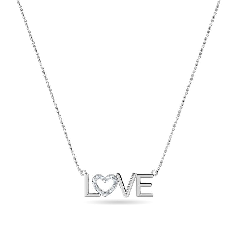 Image of KISNA JEWELS 18K BIS Hallmark Pure White Gold & SI Real Diamond Pendant for Women