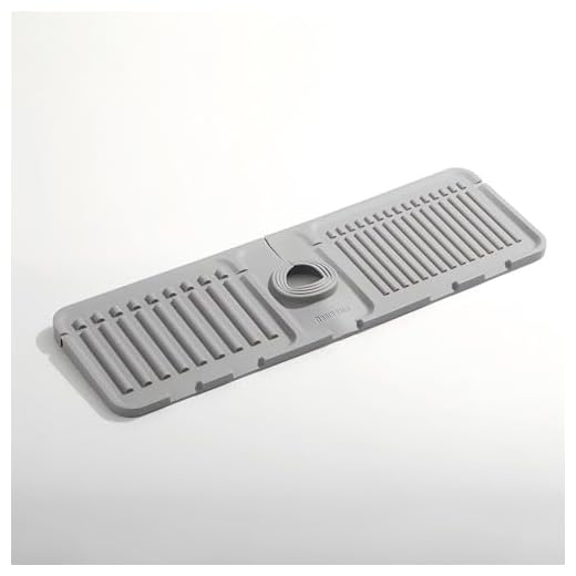 Premium Silicone Faucet Splash Guard Mat for Kitchen Sink - Quick-Dry Water Catcher, Ideal for Stone Sinks in Kitchen & Bathroom