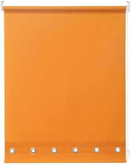 100% Polyester Square Eyelet Trimmable Daylight Roller Blinds (60cm Wide x 210cm Drop,Ochre) โ image 1