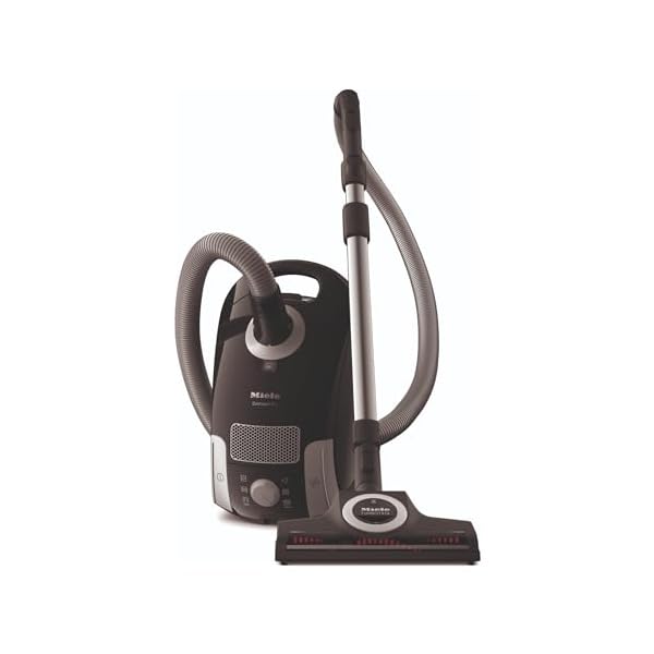 Miele Compact C1 Turbo Team Bagged Canister Vacuum, Obsidian Black