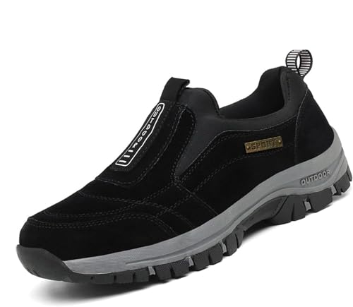 Men's Loafers Fashion Outdoor Sports Shoes Non-Slip Breathable Casual Walking Shoes Slip-on Waterproof Hiking Shoes