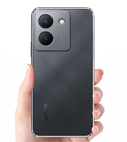 Image of Soft Silicone TPU Back Cover Compatible with Vivo Y36, Transparent