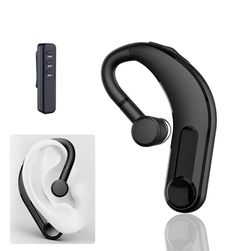 骨伝導 集音器イヤホン しゅうおんき 骨伝導 ヘッドセット 骨伝導 集音器 開放型イヤホン 片耳 超軽量 耳掛け式 イヤホン 左右耳兼用 集音 会話用 マイク内蔵 16mm ダイナミックドライバー/快適な装着感 外音取込み機能