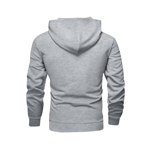 Mens Hooded Sweatshirt Drop shoulder Fleece Oversized Hoodie Plain Streetwear Hoodie Pullover Sweater with Pockets3