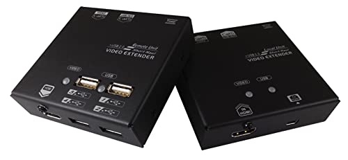 Extensión KVM por cable de red con 4 puertos USB y vídeo HDMI