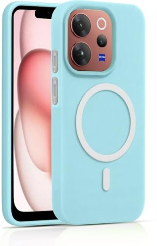 Image of AeoFit Matte Back Cover for vivo V70 Elite 5G | Shockproof Soft TPU Case with Camera Protection | Slim & Lightweight Back Cover Case for vivo V70 Elite 5G (Blue)