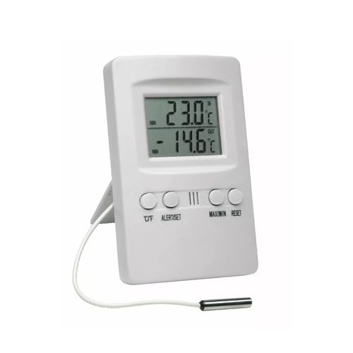 TERMOMETRO DIGITAL COM TEMPERATURA MAXIMA E MINIMA COM SENSOR EXTERNO E ALARME INCOTERM