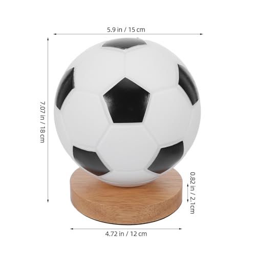 Lámpara de mesa infantil con diseño de balón de fútbol miniatura 2