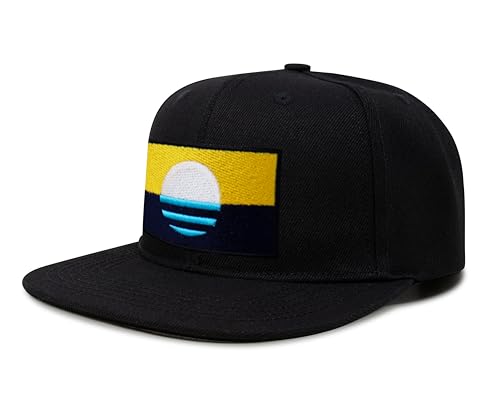 Image of International Tie City Hat for Men and Women, Adjustable Snapback Trucker Baseball Cap with Embroidered Patch