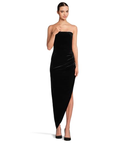 Image of Norma Kamali Women's Strapless Side Drape Gown