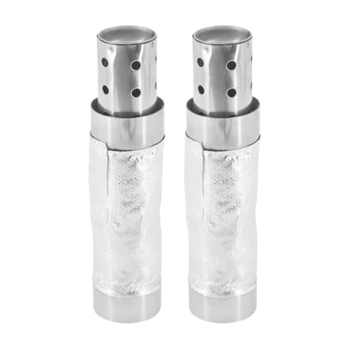 Silenciador universal de moto con deflector silencioso y aislamiento térmico para escape XL 48