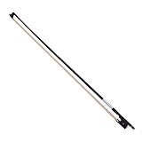 violin bow carbon fiber vs wood Designed for 4/4 violin. Fesjoy fiddle Bow 4 4 Bien equilibrado 1/2 Violín Violín Arco Fibra de carbono Palo redondo Exquisito crin de caballo Ébano Ébano