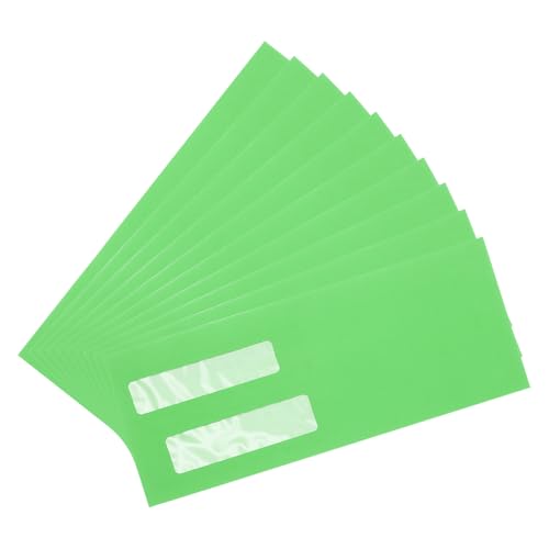 Enveloppes à double fenêtre YOKIVE pour taxe facture document de 10,4 x 24,9 cm