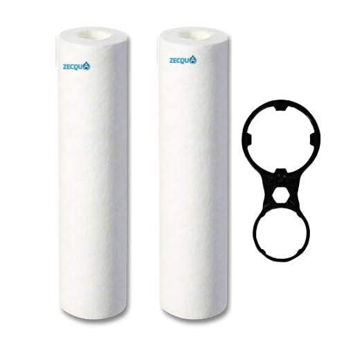 PP Set of Two High Density 10-Inch 5 Micron PP Spun Filter for pre Filter with Key Spanner of All Type RO Water Purifiers(2, Spun)-image-2