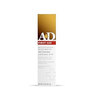 A+D First Aid Healing Ointment – Moisturizing Skin Protectant for Dry Cracked Heels, Elbows, Hands and Lips – Use After Hand Washing, Packaging May Vary, Multicolor â 1.5 oz Tube
