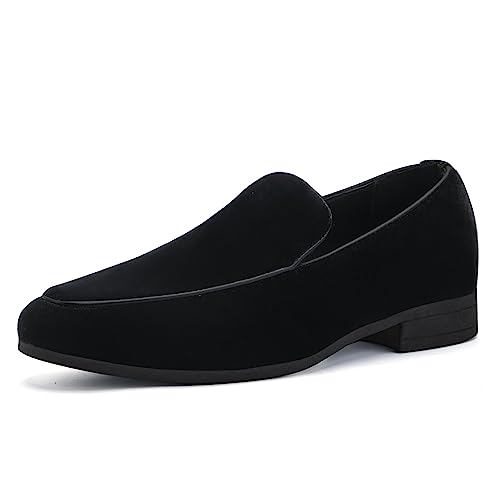 Image of ALLY UNION MAKE FORCE Mens Loafers Dress Slip on Party Wedding Penny Smoking Shoes