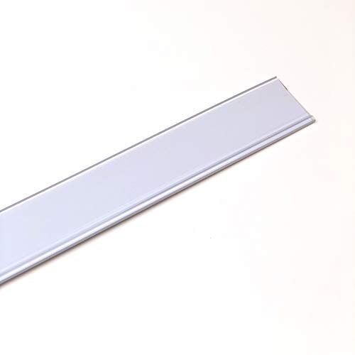 PACK 50 portaprecios con adhesivo a 1 metro para etiquetas de 39mm Color Blanco. Etiquetas Precios Tienda, Portaprecios Estantería, Portaprecios Adhesivo, Carteles para Precio (1Tira)