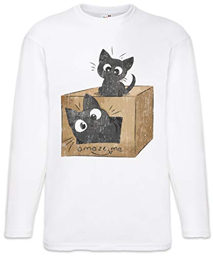 Cats T-Shirt à Manches Longues imprimé Urban Backwoods vêtement coton col rond