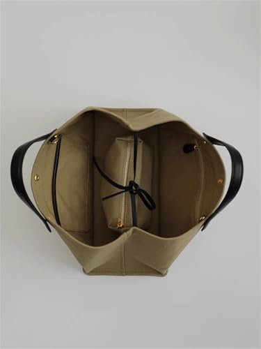Bolso grande de lona patchwork para mujer miniatura 7