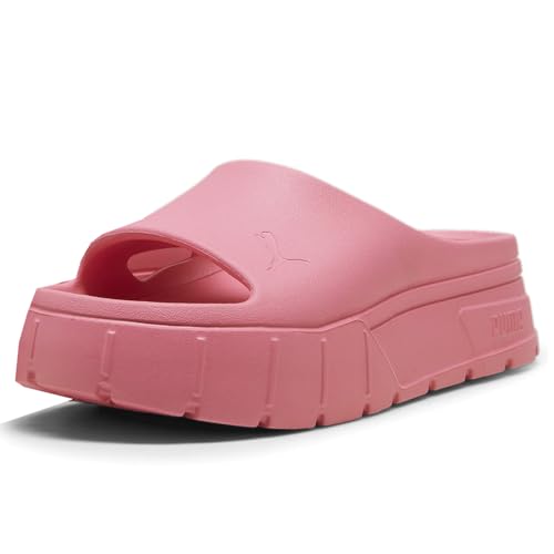 PUMA Womens Mayze Stack Injex Platform Slide Casual Sandals Casual - Pink - Size 9 M2