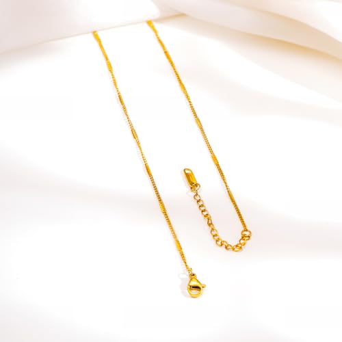 Image of Rubans Demi Fine Stainless Steel Pendant Chain Daily Gift for Women & Girls