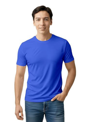 Image of Gym T Shirts for Men Workout | Sports Tshirt for Man | Running Mens T-Shirts | Polyester Men's T Shirt | Quick Dry fit Training Active Wear | Badminton Football Jersey Tshirts