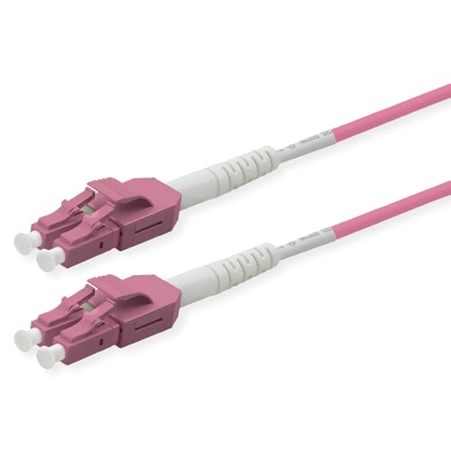 ROLINE Câble à fibres optiques duplex 50/125µm OM4, LC/LC, UNIBOOT, violet, 10 m