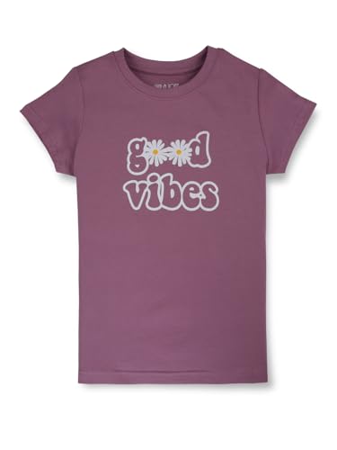 Image of Gini & Jony Girls Printed Cotton Round Neck Half Sleeve Knits Top