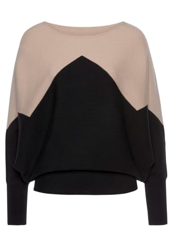 LASCANA Women's Color Block Ribbed Knit Sweater - Stylish Warmth for Effortless Everyday Fashion4