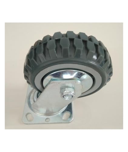 Roues pivotantes antidérapantes de 5 pouces avec roulements doubles - 2