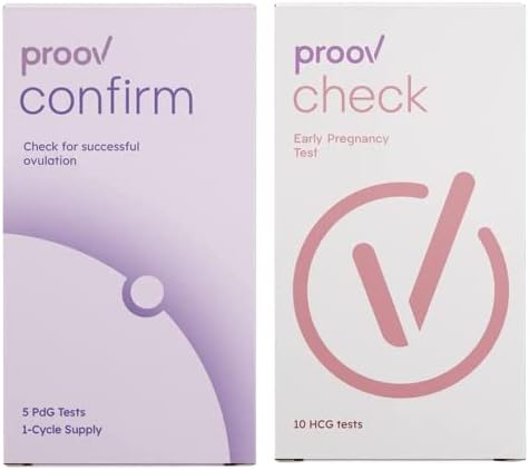 Confirm Ovulation and Pregnancy Test Combo Kit | PdG Progesterone Metabolite Test - Only FDA-Cleared Test to Confirm Successful Ovulation at Home | Early Pregnancy Tests