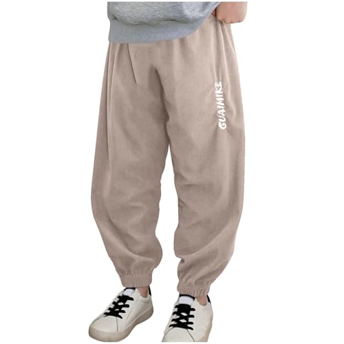 Boys Cargo Pants Fashion Baggy Uniform Lightweightt Sweatpants Fall Casual Stretch Elastic Waist Athletic Joggers