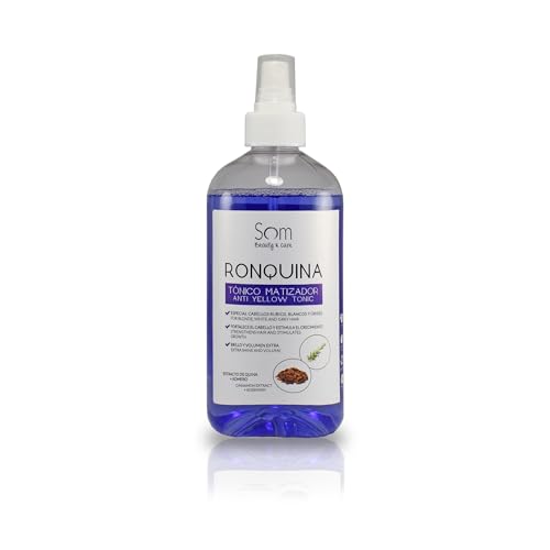 SOM Tónico Ronquina Azul - Matizador cabellos Rubios, Blancos y Grises - 500ml