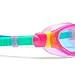 Zoggs Junior Phantom 2.0 Anti-Fog UV Protection Quick-Adjust No-Leak Comfortable Soft Silicone Swimming Goggles, 6-14 Years, Pink/Turquoise - Tinted Blue Lens