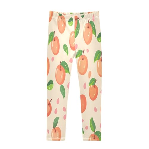 Bolaz Toddler Girls Leggings Printed Yoga Pants Leggings Many Peach for Kids