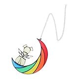 TOGEVAL ムーンドッグメモリアルオーナメント アクリル窓吊り下げ装飾 ペットのお悔やみ 室内装飾