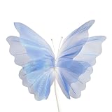 Transformez votre espace de vie avec la gaze artificielle en forme de papillon, décoration murale unique qui ajoute une touche magique à vos mariages, fêtes et décoration intérieure de la maison.