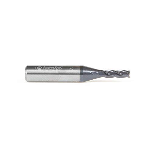 Amana Tool - 51602 CNC Solid Carbide Spiral For Steel & Stainless Steel with AlTiN Coating