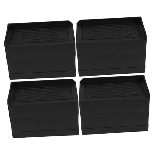 WHAMVOX 4pcs Heavy Duty Furniture Height Extenders Stackable Risers for Beds Desks Appliances Elevate Furniture for Improved Usability Storage Non Slip Design