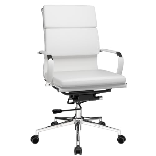 COMHOMA Office Computer Desk Chair, Ergonomic Computer Chair with Wheels Comfortable Seat for Home Bedroom Study
